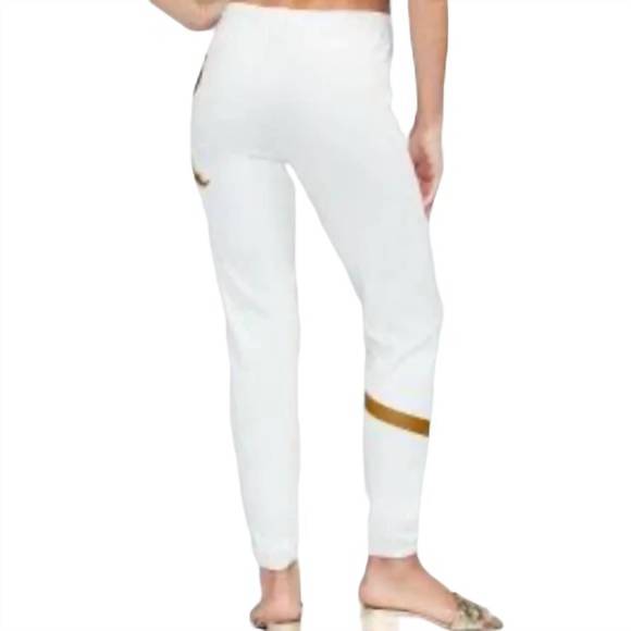 NEW WILDFOX open me first bow joggers in cream - Picture 2 of 2